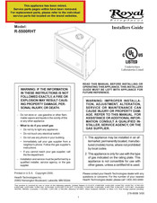 Hearth Technologies Royal Fireplaces R-5500RHT Installer's Manual