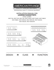American Range Legend ARSCT366L Installation Manual