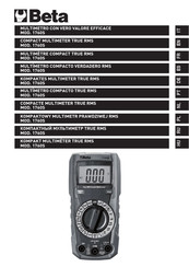 Beta 017600022 Operating	 Instruction