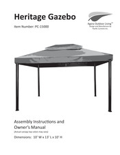 Agora Outdoor Living PC-15000 Assembly Instructions And Owner's Manual