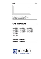 M-system Mastro ADA2009 Instructions For Installation, Use And Maintenance Manual
