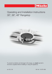 Miele KMR 1354 G Operating And Installation Instructions