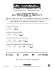 American Range Performer AROBSCT-4482GD Installation Manual