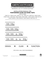 American Range PERFORMER AROBSCT-448X2GR Installation Manual