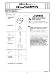 Konica Minolta AU-201S Installation Manual