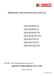 Kilews SKD-BN722LFM Operation And Maintenance Manual