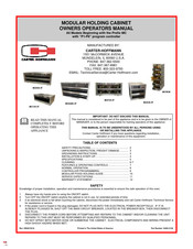 Carter-Hoffmann MC243S-2T Manual