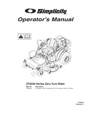 Simplicity ZT2000 Series Operator's Manual