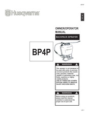 Husqvarna BP4P Operator's Manual