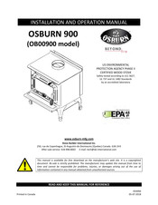 Beyond OSBURN 900 Installation And Operation Manual