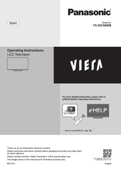 Panasonic viera TX-32CS600B Operating Instructions Manual