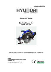 Hyundai HSC20V Instruction Manual
