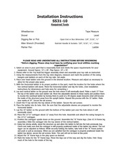 Component Playgrounds SS31-10 Installation Instructions Manual