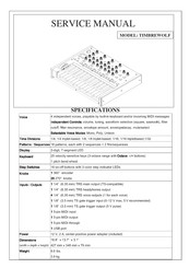 Akai TIMBREWOLF Service Manual