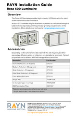 RAYN Rosa 600 Installation Manual