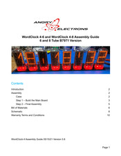 ANGRY ELECTRONICS WordClock 4-6 Assembly Manual