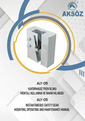 Aksoz ALY05 Operating And Maintenance Manual