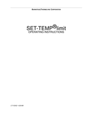Barnstead|Thermolyne SET-TEMP limit Operating Instructions Manual