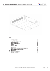 Avensys SG127 Manual