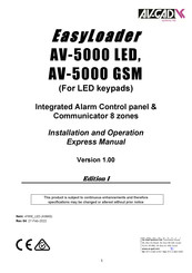 AV-CAD AV-5000 GSM Installation And Operation Manual