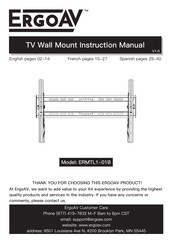 ErgoAV ERMTL1-01B Instruction Manual