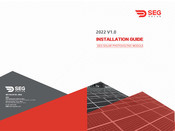 SEG SOLAR SEG-6PB-XXXBB Installation Manual