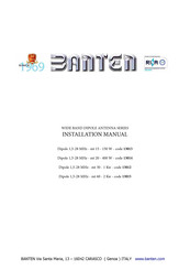 BANTEN WIDE BAND DIPOLE ANTENNA Series Installation Manual