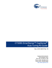 Cypress CapSense CY3280-SmartSense Kit Manual