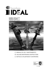 BOMBAS IDEAL VK Use And Maintenance Instructions