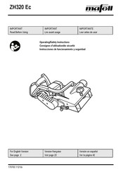 Mafell ZH320 Ec Operating/Safety Instructions Manual
