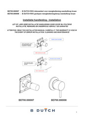 B DUTCH BD700.000007 Installation Manual