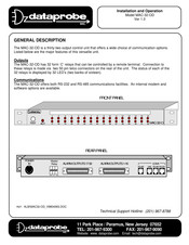 Dataprobe MAC-32-OD Additional Instructions For Installation And Operation