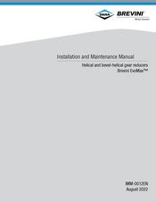 DANA BREVINI EvoMax Installation And Maintenance Manual