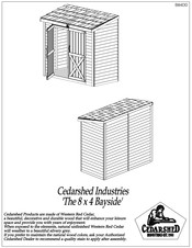 Cedarshed Bayside B84DD Manual