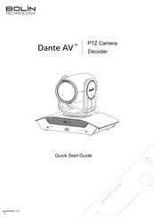 Bolin Technology Dante AV D10H Quick Start Manual
