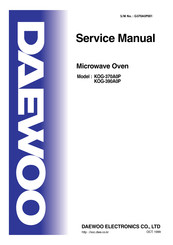 Daewoo KOG-390A0P Service Manual