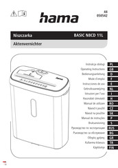 Hama BASIC N8CD 11L Operating Instructions Manual