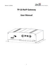 ADI TP-10 User Manual
