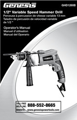 Genesis GHD1260B Operator's Manual