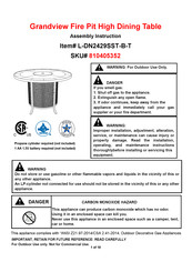 Sunjoy Grandview L-DN2429SST-B-T Assembly Instructions Manual