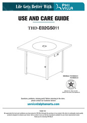 PHI VILLA F210020-C2 Use And Care Manual