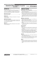 M-system R7D-DA16 Instruction Manual