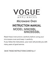Vogue MW28BL Instruction Manual