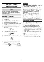 Digital Electronics Corporation PL-3900T Series Installation Manual