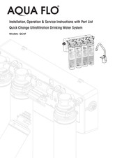 Aqua Flo QCUF Installation, Operation & Service Instructions