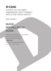 D-Link DES-1008P+ Quick Installation Manual