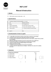 Corep LI187 Instruction Manual
