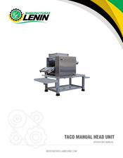 Manufacturas Lenin TACO Operator's Manual