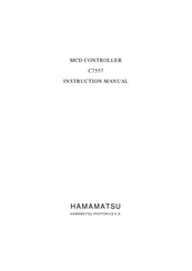 Hamamatsu C7557 Instruction Manual