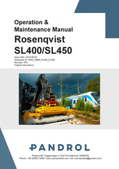 PANDROL Rosenqvist SL400 Operation And Maintenance Manual